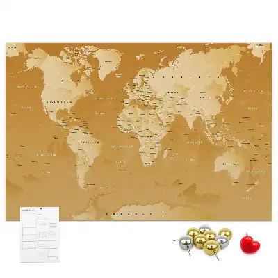 Kurk prikbord Planeet aarde wandkaart