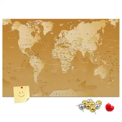 Kurk prikbord Planeet aarde wandkaart