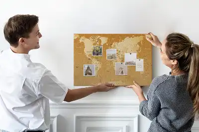 Kurk prikbord Planeet aarde wandkaart