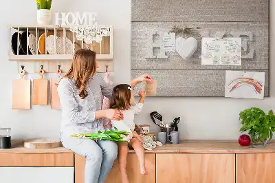Memobord van kurk Opschrift "home" voor aan de muur