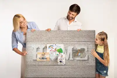 Memobord van kurk Opschrift "home" voor aan de muur