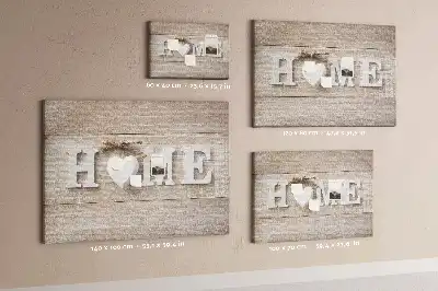Memobord van kurk Opschrift "home" voor aan de muur