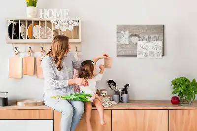 Memobord van kurk Opschrift "home" voor aan de muur