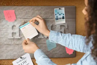 Memobord van kurk Opschrift "home" voor aan de muur