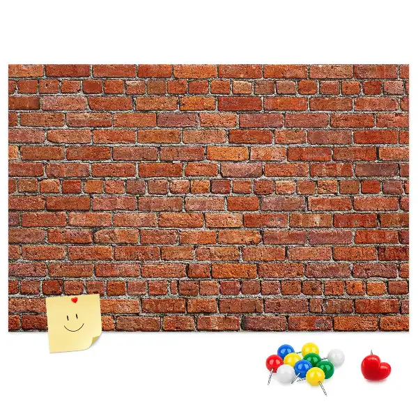 Kurk prikbord Oude bakstenen muur