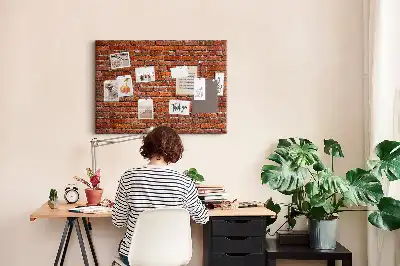 Kurk prikbord Oude bakstenen muur