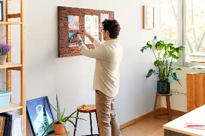 Kurk prikbord Oude bakstenen muur