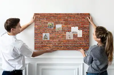 Kurk prikbord Oude bakstenen muur