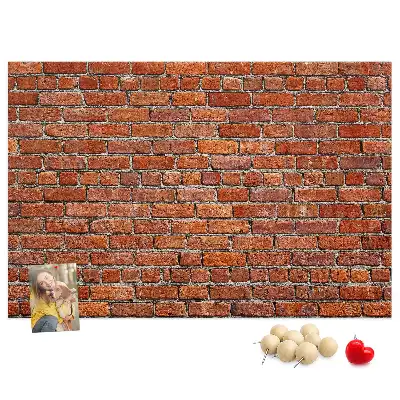 Kurk prikbord Oude bakstenen muur