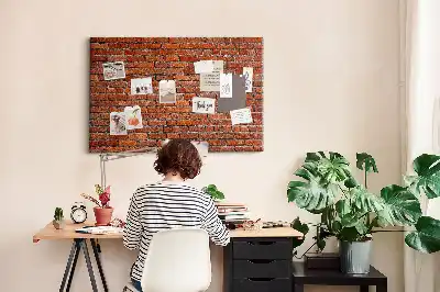 Kurk prikbord Oude bakstenen muur