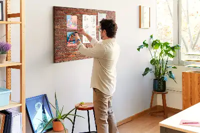 Kurk prikbord Oude bakstenen muur