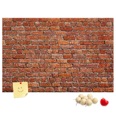 Kurk prikbord Oude bakstenen muur