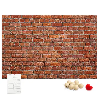 Kurk prikbord Oude bakstenen muur