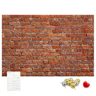 Kurk prikbord Oude bakstenen muur