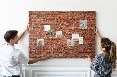 Kurk prikbord Oude bakstenen muur