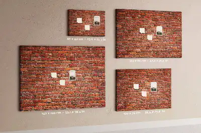 Kurk prikbord Oude bakstenen muur