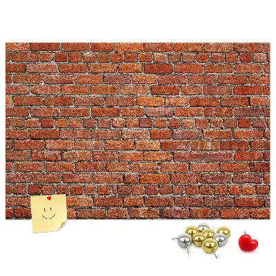 Kurk prikbord Oude bakstenen muur