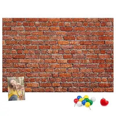 Kurk prikbord Oude bakstenen muur