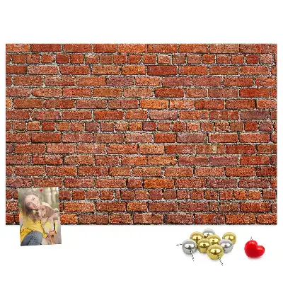 Kurk prikbord Oude bakstenen muur
