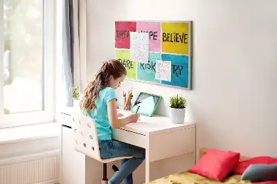Memobord van kurk Motivatiebord