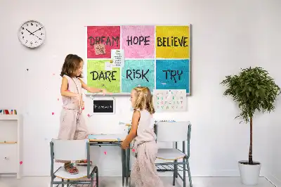 Memobord van kurk Motivatiebord