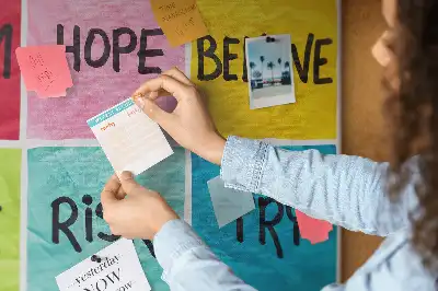 Memobord van kurk Motivatiebord