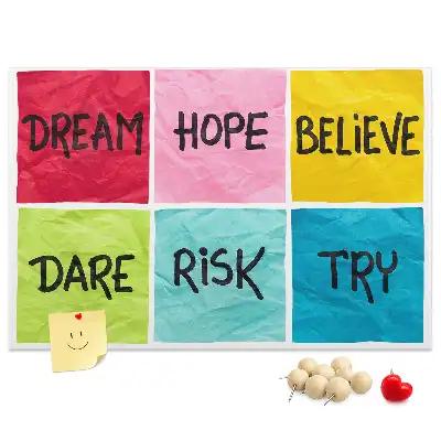 Memobord van kurk Motivatiebord