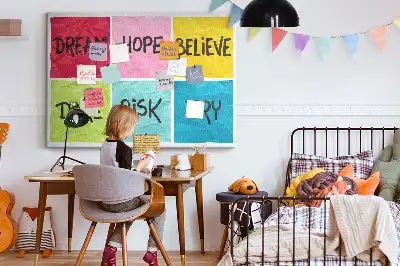 Memobord van kurk Motivatiebord
