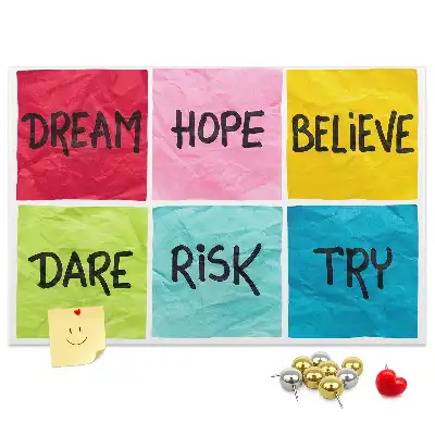 Memobord van kurk Motivatiebord
