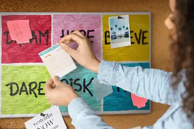 Memobord van kurk Motivatiebord