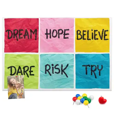 Memobord van kurk Motivatiebord