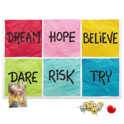 Memobord van kurk Motivatiebord