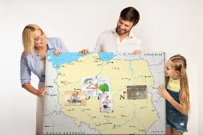 Kurk prikbord Politieke kaart van Polen