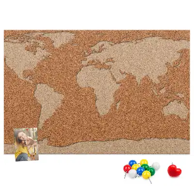 Kurk prikbord Kurkstructuur kaart
