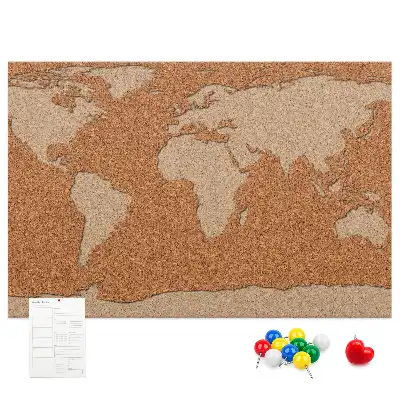 Kurk prikbord Kurkstructuur kaart