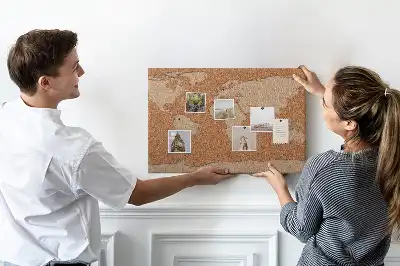 Kurk prikbord Kurkstructuur kaart