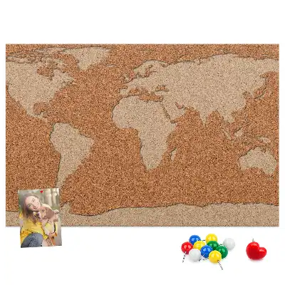 Kurk prikbord Kurkstructuur kaart