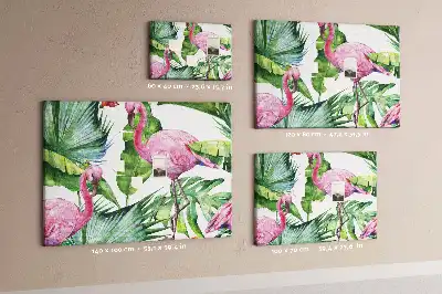 Memobord van kurk Natuur flamingo's