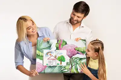Memobord van kurk Natuur flamingo's