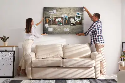 Memobord van kurk Familiespreuk voor aan de muur