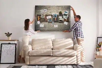 Memobord van kurk Familiespreuk voor aan de muur