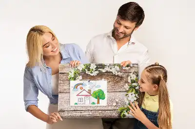 Kurk prikbord Bloemen op hout