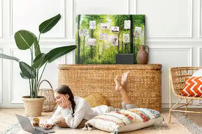 Memobord van kurk Natuur bos bomen