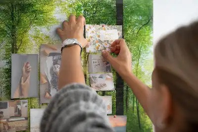 Memobord van kurk Natuur bos bomen