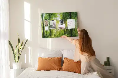 Memobord van kurk Natuur bos bomen