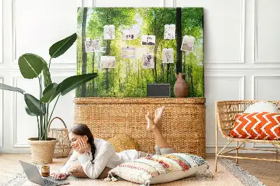 Memobord van kurk Natuur bos bomen