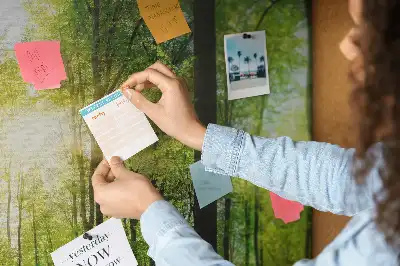 Memobord van kurk Natuur bos bomen