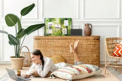 Memobord van kurk Natuur bos bomen