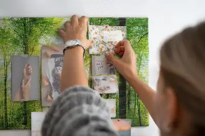 Memobord van kurk Natuur bos bomen