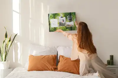 Memobord van kurk Natuur bos bomen